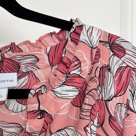 Floral Blouse with Ruffle Sleeves - Picture 5 of 6